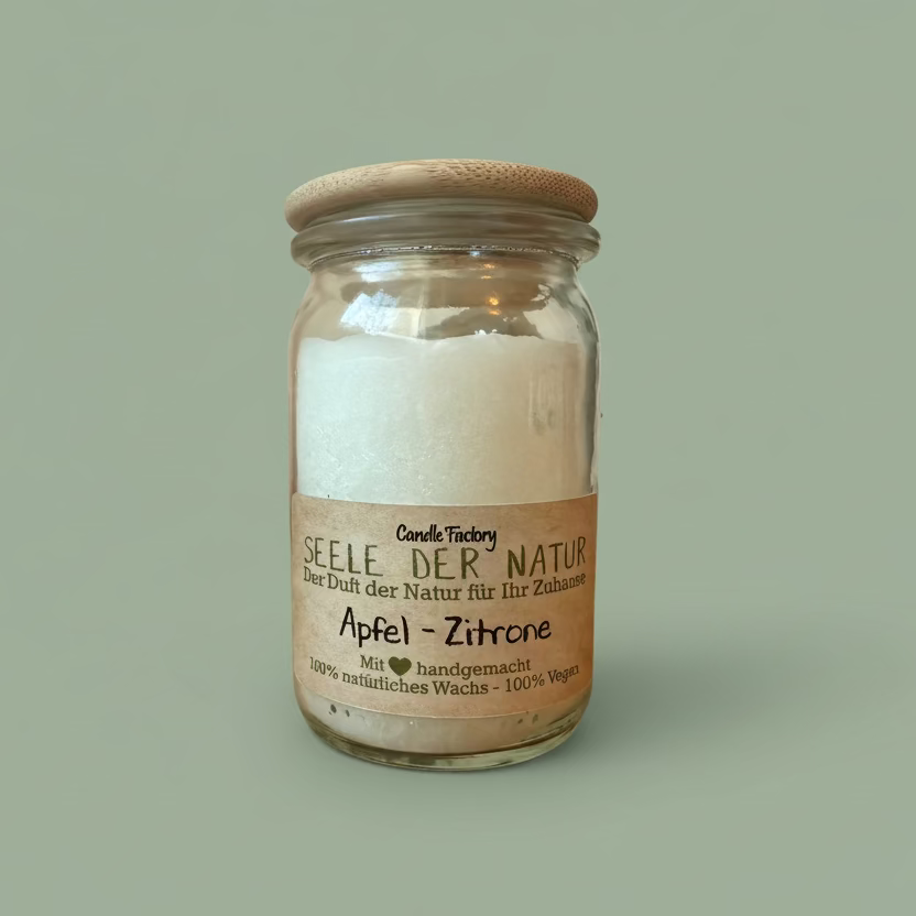 Apfel-Zitrone Duftkerze