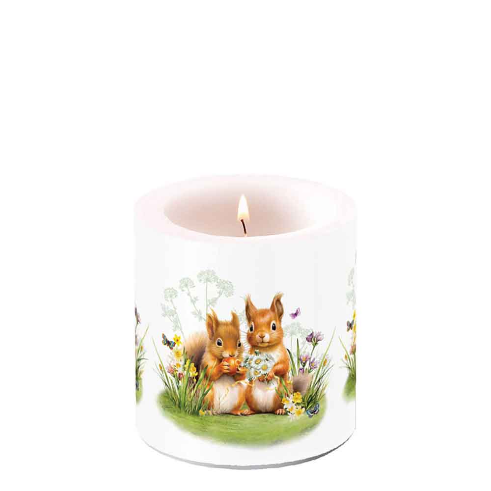 Motivkerze Eichhörnchen