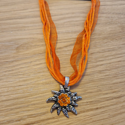 Edelweißkette Orange