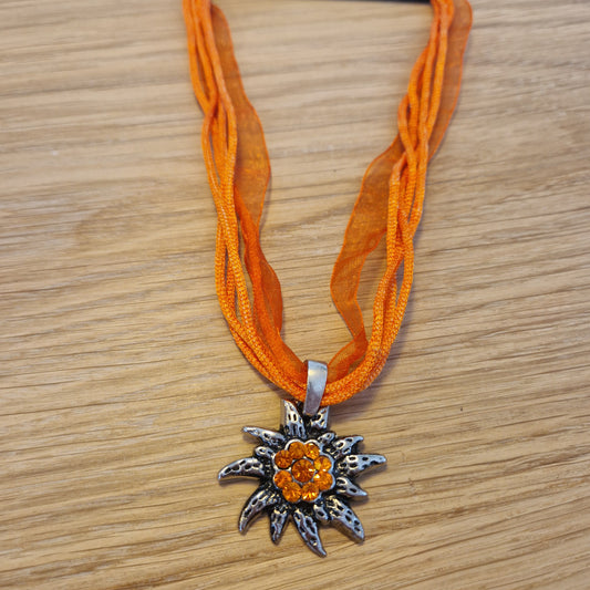 Edelweißkette Orange