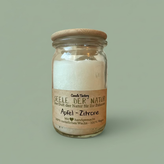 Apfel-Zitrone Duftkerze