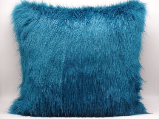 Kissen Kunstfell Petrol